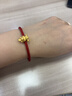 周六福  黃金轉運珠男女款硬金萌趣招財貓紅繩 定價(jià) 足金 贏(yíng)財貓-1.06g 曬單實(shí)拍圖