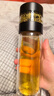富光雙層玻璃杯茶水分離泡茶杯子 高硼硅玻璃水杯商務(wù)便攜男黑色300ml 曬單實(shí)拍圖