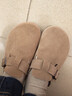 百麗舒適勃肯鞋女休閑百搭可外穿包頭拖鞋B2591BH5 杏色 36 曬單實(shí)拍圖