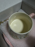 赫珮陶瓷咖啡杯碟套裝高顏值喝水杯家用早餐杯下午茶生日禮物伴手禮盒 田園玲花咖啡杯【禮盒裝】 300ml 曬單實(shí)拍圖