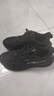 鴻星爾克男鞋春夏季新款黑色運動(dòng)鞋透氣跑步鞋輕便跑鞋子男款網(wǎng)面鞋流星 【防潑水皮面】正黑 43 曬單實(shí)拍圖