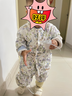 嬰兒衣服保暖套裝夾棉A類(lèi)春秋冬季分體高腰護肚寶寶衣服兒童內衣 自然童話(huà)60克套裝 100 曬單實(shí)拍圖
