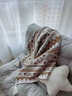 諾雪絲曼輕奢毛毯 辦公室蓋毯午休毯 針織全棉高級披肩 純棉沙發(fā)毯空調毯 【100%純棉】波西米亞風(fēng)流蘇款 130X150cm 曬單實(shí)拍圖