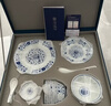 富玉景德鎮高顏值青花瓷玲瓏餐具套裝高級感喬遷家用輕奢陶瓷碗碟 萬(wàn)壽蓮套裝（釉下彩） 29頭 曬單實(shí)拍圖