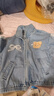 巴拉巴拉【商場(chǎng)同款】寶寶牛仔外套女童上衣蕾絲甜美秋裝 牛仔中藍88201 100 曬單實(shí)拍圖