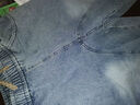 頂峰保羅（Dingfengbaoluo）美式彎刀男春季牛仔褲潮流復古百搭闊腿休閑長(cháng)褲XJF92藍色2XL 曬單實(shí)拍圖