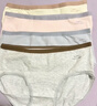 帕蘭朵內褲女生純棉健康抗菌全棉襠透氣無(wú)痕少女時(shí)尚撞色腰頭4條裝 M 曬單實(shí)拍圖