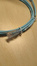 泛達 泛達超六類(lèi)細網(wǎng)線(xiàn)CAT6A類(lèi)跳線(xiàn)家用電腦寬帶POE監控萬(wàn)兆高速成品線(xiàn) 冰湖藍 2米 曬單實(shí)拍圖