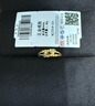 中國黃金（CHINA GOLD）黃金戒指女士999足金愛(ài)心戒指生日情人節禮物送女友老婆 足金愛(ài)心戒指約1.9g 曬單實(shí)拍圖