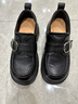 百思圖2026春季商場(chǎng)新款牛皮厚底粗跟樂(lè )福鞋小皮鞋女單鞋CS583AM6 黑色 37 曬單實(shí)拍圖