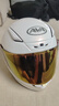 AVA紅箭S摩托車(chē)頭盔男女士騎行安全盔四季通用仿賽街機車(chē)街盔全盔 鉆石白【贈維邁通耳機+禮包】 S（適合頭圍 52——53） 曬單實(shí)拍圖