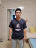 回力日系短袖t恤男夏季青少年運動(dòng)吸汗圓領(lǐng)上衣寬松透氣純棉男士衣服 深灰(像素游戲) L /175(回力潮牌品質(zhì)保障) 曬單實(shí)拍圖