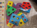 小頑豆嬰兒童早教蒙氏教具1一2歲3拼圖積木拼裝0寶寶益智力男孩女孩玩具 曬單實(shí)拍圖