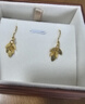 周生生永系列黃金耳飾金葉子足金耳環(huán)一葉暴富40535E計價(jià)3.45克 曬單實(shí)拍圖