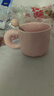 可愛(ài)fufu生日蛋糕馬克杯帶蓋勺陶瓷杯送女生高顏值有意義生日禮物 小豬生日蛋糕杯+勺1個(gè)350ml 曬單實(shí)拍圖