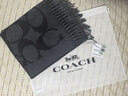 蔻馳（COACH）【品牌直供】男女同款經(jīng)典流蘇綿羊毛圍巾黑色CU807禮物 曬單實(shí)拍圖