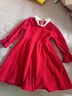 蘿蜜兔女童連衣裙秋裝4-15歲中大童女孩子秋冬季紅色拜年服兒童洋氣裙子 紅色 130 cm 曬單實(shí)拍圖