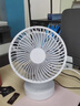 卡西道夫小風(fēng)扇桌面風(fēng)扇可充電家用臺式電風(fēng)扇小型辦公室宿舍廚房風(fēng)寶usb便攜充電式搖頭臺扇大風(fēng)力 4檔風(fēng)1800續航 【標配】配Type-C數據線(xiàn) 曬單實(shí)拍圖