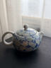 陶羽掐絲銀青花影青西施壺家用防燙茶壺中式陶瓷泡茶壺功夫茶具泡茶器 掐絲銀青花-影青西施壺 曬單實(shí)拍圖