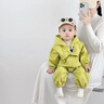 G.duck童裝嬰兒衣服春秋季2026新款新生兒連體衣兔子刺繡沖鋒衣外出服寶 LZ25107綠色 90cm 尺碼1~2歲【 80-90cm】 曬單實(shí)拍圖