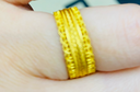 周生生 腰纏萬(wàn)貫古法黃金戒指 文化祝福足金戒 94540R計價(jià) 12圈 - 6.96克(含工費950元) 曬單實(shí)拍圖