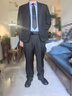詩(shī)迪仕全國上門(mén)量體手工量身定做男西服套裝定制休閑羊毛西裝商務(wù)工作服 黑色 支持修改 曬單實(shí)拍圖