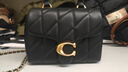 蔻馳（COACH）Tabby 19羊皮時(shí)尚百搭斜挎單肩手提包 送女友節日送禮 黑色CCC12-B4BK 長(cháng)19cm 寬9.5cm 高14cm 曬單實(shí)拍圖