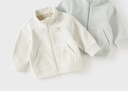 戴維貝拉（DAVE＆BELLA）搖粒絨兒童外套休閑男童上衣洋氣寶寶衣服女童外衣秋冬新款童裝 米白【DB4237540-D】 110 cm（建議身高100-110cm） 曬單實(shí)拍圖