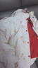 鴨鴨（YAYA）羽絨服女短款2025秋冬新款時(shí)尚甜美印花保暖外套XJ 米白色 M (160/84A) 曬單實(shí)拍圖