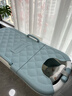 奔麥【送貨上門(mén)】泡澡桶折疊浴桶洗澡桶成人浴盆嬰兒童家用洗澡神器 【升級1.4米+保溫蓋+軟靠墊】藍 曬單實(shí)拍圖