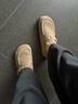 莎莎蘇【楊超越同款】春夏咖啡貝果兩穿半拖勃肯單鞋女內增高ZA54781-41 曬單實(shí)拍圖