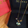 中國珠寶歡樂(lè )木馬銀項鏈女生肖馬小馬吊墜馬年本命年禮物送女朋友 歡樂(lè )木馬項鏈【品牌禮盒包裝】 曬單實(shí)拍圖