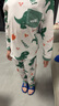 俞兆林（YUZHAOLIN）兒童睡衣男童家居服套裝純棉四季空調服中小童衣服童裝 恐龍足跡 曬單實(shí)拍圖