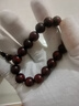 石玥珠寶12mm印度小葉紫檀手串盤(pán)串文玩佛珠念珠手鏈男女士款 木手串把件 曬單實(shí)拍圖