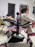 佳若琪雙胞胎嬰兒推車(chē)遛娃神器雙人前后坐輕便可折疊二胎寶寶兒童手推車(chē) 粉色粉傘【鋁合金+可折疊+兩個(gè)涼席坐墊】 曬單實(shí)拍圖
