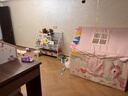 小斑鳩（little dove） 兒童帳篷室內游戲屋 大號男女孩公主房城堡玩具屋生日節日禮物 【順豐/京倉】(實(shí)木)獨角獸(配套墊)燈+云+旗 曬單實(shí)拍圖