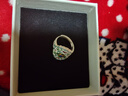 順慶銀樓足銀999.9中復古描金款高級百搭銀戒指送女友節日禮物 春唐韻戒指-銀色 曬單實(shí)拍圖