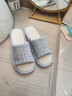 紅豆亞麻拖鞋男士2026新款四季家居室內靜音防滑吸汗不臭腳棉麻拖鞋女 灰色 44-45 適合43-44（內長(cháng)270MM） 曬單實(shí)拍圖