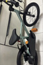 迪卡儂兒童自行車(chē)單車(chē)腳踏車(chē)男孩女孩寶寶童車(chē)OVBK 16寸兒童自行車(chē)-森光綠 【鋁架】 單速 曬單實(shí)拍圖