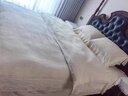 雅鹿法式全棉棉麻四件套雙層紗蕾絲花邊被套純棉亞麻床單四季床上用品 麻本-米婭 1.8m 床單款 四件套-被套200*230cm 曬單實(shí)拍圖