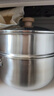 小熊（Bear）316L不銹鋼湯鍋+蒸屜 燉鍋蒸鍋24cm煮粥鍋燃氣灶通用CP-JG010-P03 曬單實(shí)拍圖