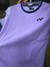 尤尼克斯YONEX羽毛球服國家隊球迷版比賽訓練短袖T恤女20878CR紫粉M 曬單實(shí)拍圖