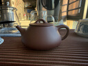 百年利永宜興紫砂壺純手工原礦紫泥景舟平蓋小石瓢壺功夫茶具泡茶壺 紫泥 220ml 曬單實(shí)拍圖