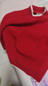班尼路（Baleno）女童紅色毛衣2025秋冬新年款針織衫兒童拜年服上衣女孩過(guò)年衣服冬 曬單實(shí)拍圖