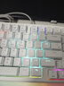 狼蛛（AULA）S98機械鍵盤(pán)有線(xiàn)/藍牙/無(wú)線(xiàn)三模連接Gasket結構熱插拔2U0 96鍵 游戲辦公鍵盤(pán) 【無(wú)線(xiàn)版】S98 簡(jiǎn)約白-混光 茶軸 曬單實(shí)拍圖