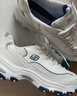 斯凱奇（Skechers）男女鞋小白熊休閑鞋子厚底增高百搭運動(dòng)軟底老爹鞋99999863 白色/海軍藍色/WNV 38 曬單實(shí)拍圖