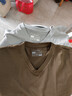 馬登工裝Sorona涼感速干T恤男夏季v領(lǐng)正肩短袖索羅娜純色輕奢體恤上衣 咖啡色 M 曬單實(shí)拍圖