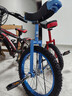 君立獨輪車(chē)兒童高端彩圈獨輪車(chē)成人單輪自行車(chē)平衡車(chē)獨輪雜技車(chē) 藍色彩圈18寸+停車(chē)架+打氣筒 曬單實(shí)拍圖