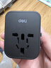 得力（deli）17W快充全球通多國旅行插座出國留學(xué)轉換器/轉換插頭/英歐美澳標日本適用/1轉1組+2A1C LU5032 曬單實(shí)拍圖