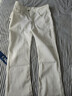 棉致韓版白色高腰微喇牛仔褲女春秋季新款顯瘦喇叭休閑褲子女 FG-CS001A白色常規款【不加絨高品質(zhì)】 L 105-120斤 曬單實(shí)拍圖